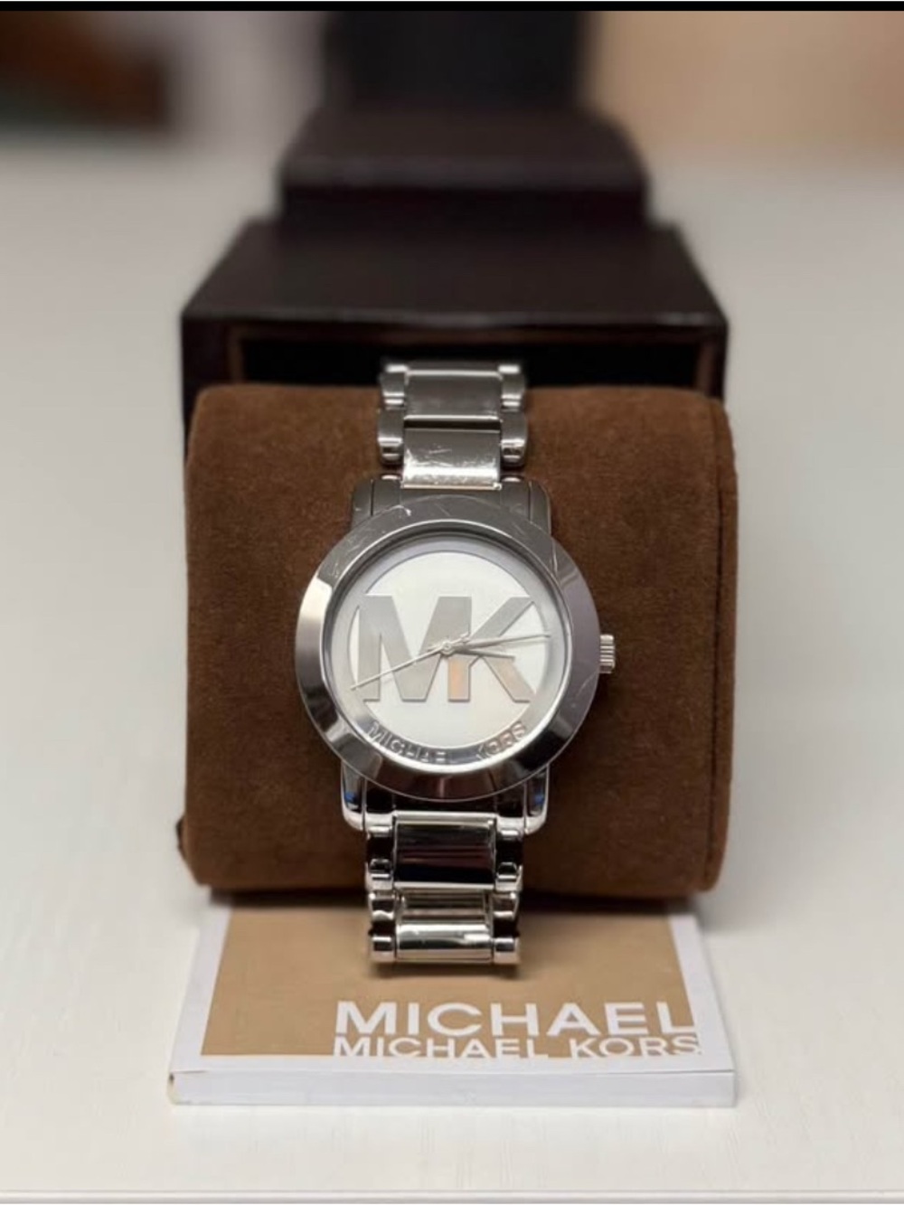Michael Kors Silver MK Logo Bracelet Watch